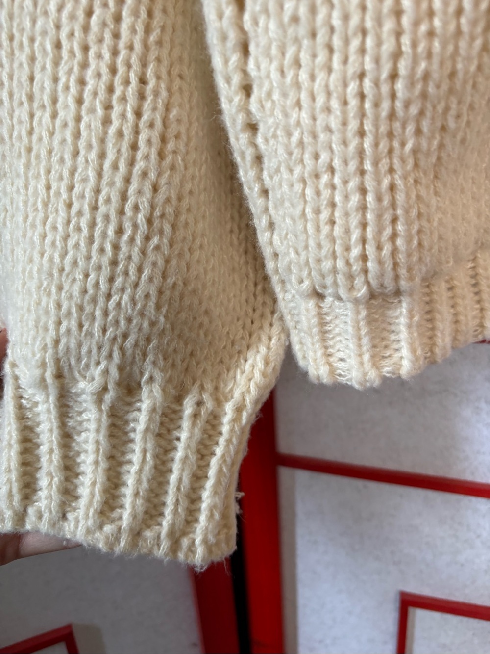 Mello Cream Floral Crochet Open Cardigan - Picture 7 of 7